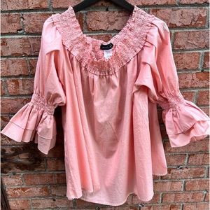 Pretty peachy pink blouse
